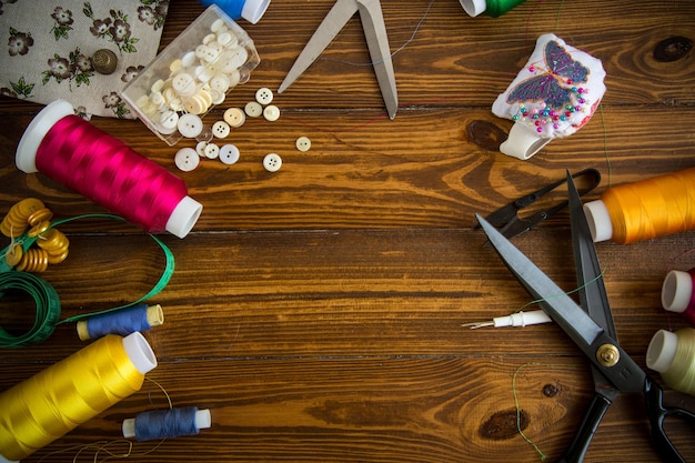 Embroidery tools and threads